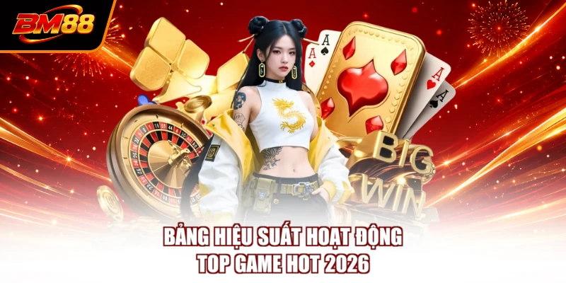 Bảng hiệu suất hoạt động top game hot 2026