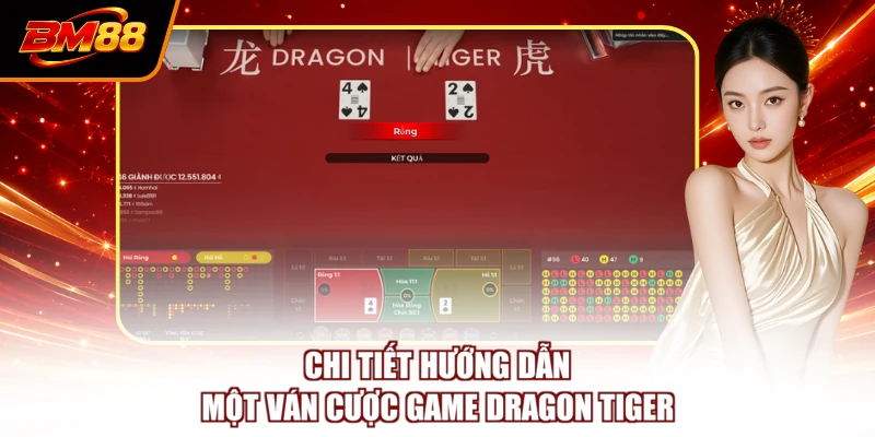 Chi tiết hướng dẫn một ván cược game Dragon Tiger